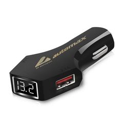 Φορτιστής 2 x USB 2.1A 12/24V με ένδειξη βολτόμετρου