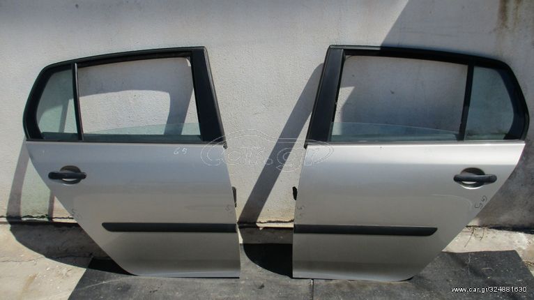 Πόρτες πίσω αριστερά - δεξιά με χειροκίνητους γρύλους από VW Golf 5 2004 - 2008