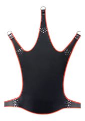 Leather sling with Red piping - 5 points - Black Red