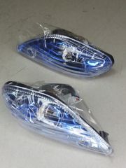 ΦΛΑΣ ΕΜΠΡΟΣ YAMAHA Z 125 ΖΕΥΓΟΣ ΜΠΛΕ ΔΙΑΦΑΝΑ-thumb-1