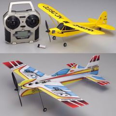 Kyosho '22 Combo MINIUM AD PIPER J3 CUB RTF(Yellow)+PROFILE SUKHOI PIP