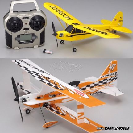 Kyosho '22 Combo MINIUM AD PIPER J3 CUB RTF Yellow+PROFILE ULTIMATE PIP