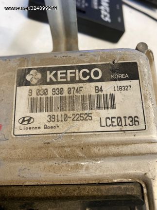 ΕΓΚΕΦΑΛΟΣ ΚΙΝΗΤΗΡΑ  HYUNDAI ACCENT ECU 1.3 12V 39110-22525 9030930074F KEFICO ΞΕΚΛΕΙΔΩΤΟΣ