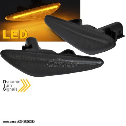 Πλαϊνά Φλας Φτερού Για  Mazda 6 Atenza GH 08-12, RX-8 09-12, 5 Premacy CW 10-13,  MX5 ND 15+ Led Dynamic Φιμέ 2 Τεμάχια