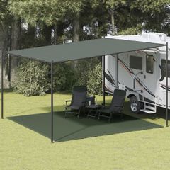 vidaXL Χαλί Σκηνής Σκούρο Πράσινο 400 x 400 εκ.
