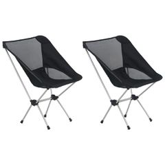 vidaXL Καρέκλες Κάμπινγκ 2 τεμ 54x50x65εκ Αλουμίνιο & Τσάντα Μεταφοράς