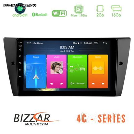 Bizzar BMW 3 Series 2006-2011 4core Android 11 2+16GB Navigation Multimedia Tablet 9″