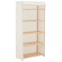 Ντουλάπα Λευκή 79 x 40 x 170 εκ. Υφασμάτινη 248190