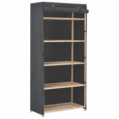 Ντουλάπα Γκρι 79 x 40 x 170 εκ. Υφασμάτινη 248191