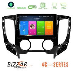 Bizzar Mitsubishi L200 2016-> & Fiat Fullback (Manual A/C) 4core Android 11 2+16GB Navigation Multimedia Tablet 9″