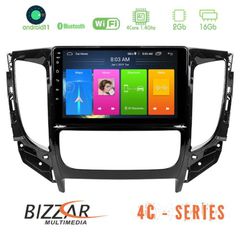 Bizzar Mitsubishi L200 2016-> & Fiat Fullback (Auto A/C) 4core Android 11 2+16GB Navigation Multimedia Tablet 9″