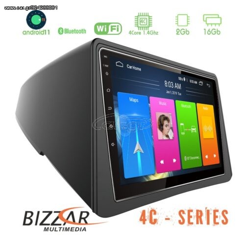 Bizzar Opel Mokka 4core Android11 2+16GB Navigation Multimedia Tablet 9″