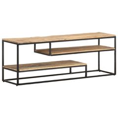 Έπιπλο Τηλεόρασης 130 x 30 x 45 εκ. από Ακατέργαστο Ξύλο Μάνγκο 321623