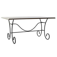 Dining Table DKD Home Decor Fir Ironwork (159 x 90 x 78 cm)