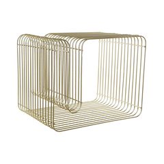 Magazine rack DKD Home Decor Metal Golden (50 x 40 x 39 cm)