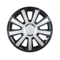 Τασι 14" Flash ΜΑΥΡΟ-ΑΣΗΜΙ - Amio Σετ 4ΤΕΜ Σε Σακουλα Ναυλον