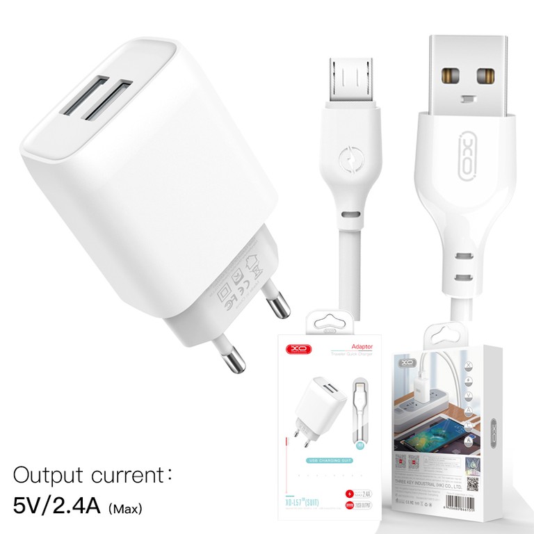 Xo L57 Micro 2.4A 2xUSB