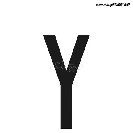 Αυτοκολλητο Γραμμα Πινακιδων 60x30cm "Y"