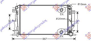 ΨΥΓΕΙΟ 2.2-3.0 Cdi - 3.5 ΒΕΝΖΙΝΗ AYTOMATO -AC (677x410) για MERCEDES SPRINTER 210-519 (W906) 13-18