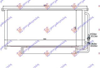 ΨΥΓΕΙΟ A/C 0.7i-6V BRABUS (590x265x16) για SMART FORTWO ROADSTER 2003-2007 (452)