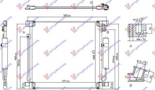 ΨΥΓΕΙΟ A/C ΓΙΑ ΟΛΑ (515x503x12)  για MITSUBISHI P/U L200 15-19