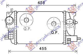 ΨΥΓΕΙΟ INTER. 1,3 CDTi (315x218x64)  για OPEL MERIVA 10-14