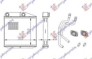 ΨΥΓΕΙΟ ΚΑΛΟΡΙΦΕΡ (B) +/-ΑC (160x188) TYΠΟΥ DENSO  για OPEL CORSA E 15-19