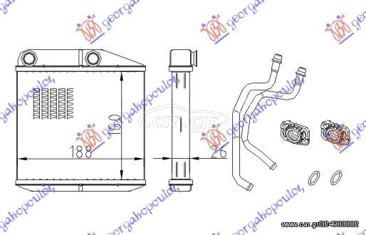 ΨΥΓΕΙΟ ΚΑΛΟΡΙΦΕΡ (B) +/-ΑC (160x188) TYΠΟΥ DENSO  για OPEL CORSA E 15-19