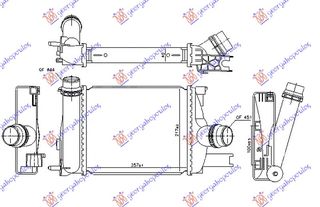 ΨΥΓΕΙΟ INTERCOOLER 0.9 TCE ΒΕΝΖΙΝΗ (257x217x40)  για RENAULT SYMBOL 13-17