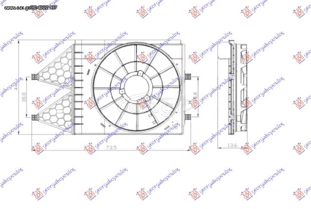 ΚΑΛΥΜΜΑ ΒΕΝΤΙΛΑΤΕΡ (1.2 12V/1.2-1.4 TSI/1.6 16V/1.6 TDI)  για SEAT TOLEDO 12-