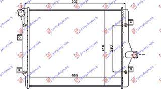 ΨΥΓΕΙΟ 1.6-2.0 TDi ΠΕΤΡΕΛΑΙΟ (650x450) (MAHLE BEHR)  για SKODA SUPERB 08-13