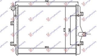 ΨΥΓΕΙΟ 1.6-2.0 TDi ΠΕΤΡΕΛΑΙΟ (650x450) (BRAZED)  για VW NEW BEETLE 16-