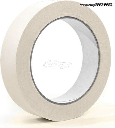 SELLOPLAST Χαρτοταινία Masking 60°C λευκή 19mm, 40m, 8τμχ - (SEL-007)