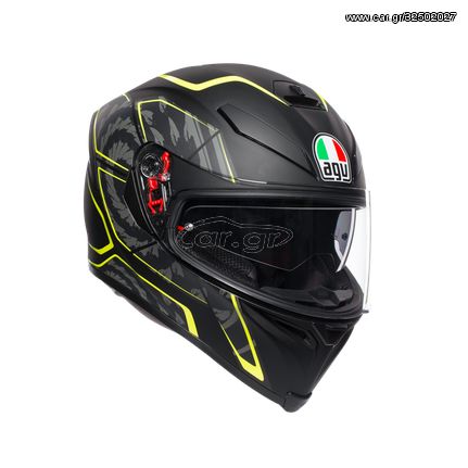 ΚΡΑΝΟΣ AGV K5 TORNADO MATT BLACK/YELLOW FLUO