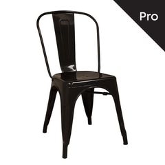 RELIX Καρέκλα-Pro, Μέταλλο Βαφή Μαύρο Ε5191,1  45x51x85cm  1τμχ