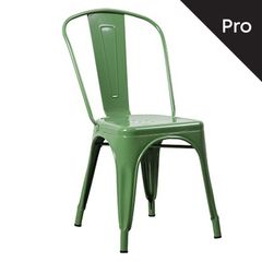 RELIX Καρέκλα-Pro, Μέταλλο Βαφή Πράσινο Ε5191,3  45x51x85cm  1τμχ
