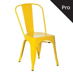 RELIX Καρέκλα-Pro, Μέταλλο Βαφή Κίτρινο Ε5191,9  45x51x85cm  1τμχ