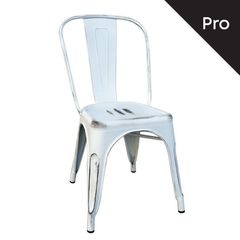 RELIX Καρέκλα-Pro, Μέταλλο Βαφή Antique White Ε5191,12 Άσπρο  45x51x85cm  1τμχ