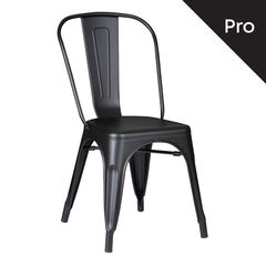 RELIX Καρέκλα-Pro, Μέταλλο Βαφή Μαύρο Matte Ε5191,1Μ  45x51x85cm  1τμχ