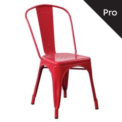 RELIX Καρέκλα-Pro, Μέταλλο Βαφή Κόκκινο Ε5191,2  45x51x85cm  1τμχ