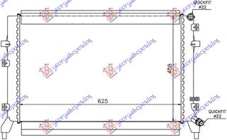 ΨΥΓΕΙΟ ΒΟΗΘΗΤΙΚΟ 1 4 TSi ΒΕΝΖΙΝΗ (625x400)  για VW JETTA 05-10