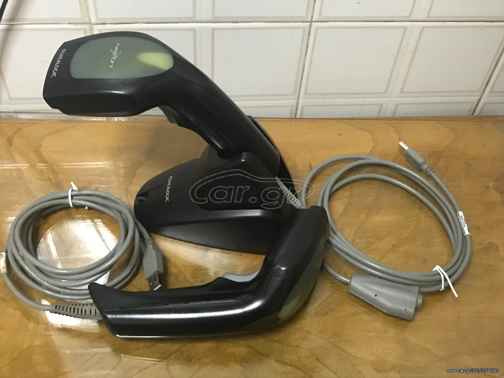 2x Datalogic Heron D130 USB + 1x Βάση