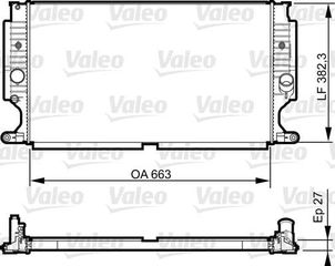 ΨΥΓΕΙΟ 1 6-2 0 D4D ΠΕΤΡΕΛΑΙΟ ΜΗΧΑΝΙΚΟ (665x380x26)  για TOYOTA AVENSIS (T27) 15-