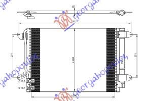 ΨΥΓΕΙΟ A/C ΒΕΝΖ-ΠΕΤΡ  (53,5x36,8x16)  για VW JETTA 10-14