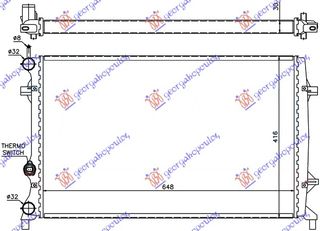 ΨΥΓΕΙΟ 1 6-2 0-2 5FSi M/A+/-A/C(65x41 6)  για VW JETTA 14-