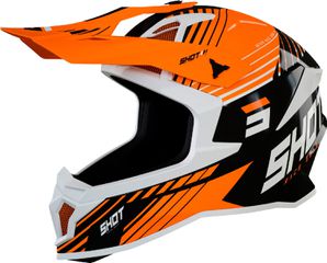 ΚΡΑΝΟΣ MX LITE FURY BLACK NEON ORANGE GLOSSY | SHOT