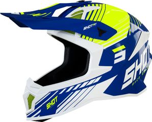 ΚΡΑΝΟΣ MX LITE FURY NAVY NEON YELLOW GLOSSY | SHOT