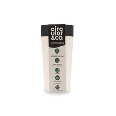 Circular Cup - Ποτήρι Καφέ - Μπεζ Μαύρο 340ml