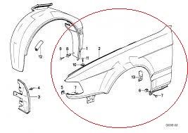 ΦΤΕΡΟ ΕΜΠΡΟΣ ΑΡΙΣΤΕΡΟ (ΜΕΤΑΧΕΙΡΙΣΜΕΝΟ) ΓΝΗΣΙΟ BMW "7" E32 85-94 4135 19 58 341