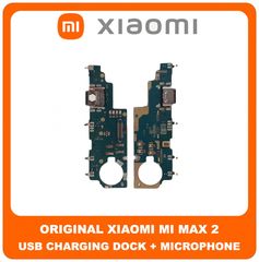 Γνήσιο Original Xiaomi Mi Max 2 (MDE40, MDI40) USB Type-C Charging Dock Connector Flex Sub Board, Καλωδιοταινία Υπό Πλακέτα Φόρτισης + Microphone Μικρόφωνο (Service Pack By Xiaomi)